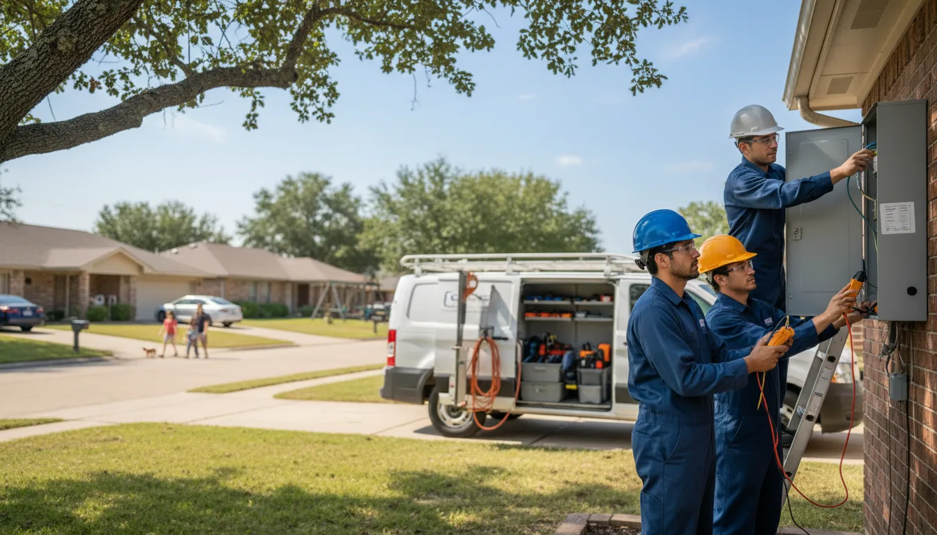 Certified electrician providing emergency electrical services in Texhoma, OK